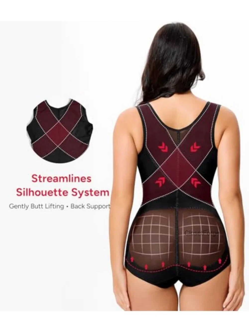 Tummy Control Shapewear Bodysuit Waist Trainer Faja Body Shaper